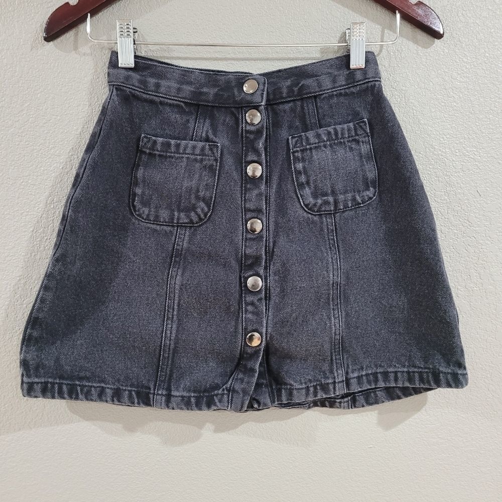 Urban Outfitters BDG Faded Black Mini Skirt